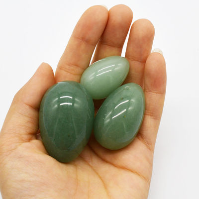 Technique Polissé 100% naturel Verte Jade Des œufs de sexe vaginaux