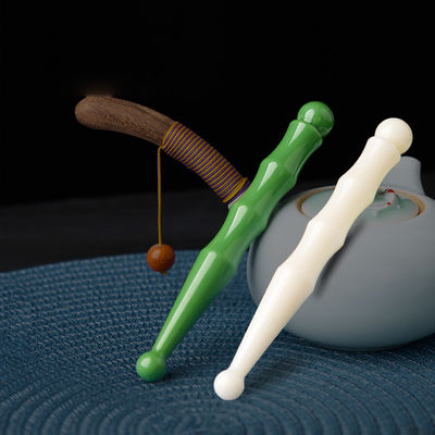 14.5cm de résine à double tête Acupoint Stick pour le massage facial et l'outil de stimulation lymphatique