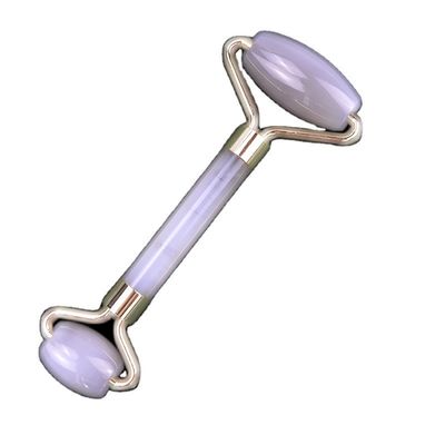 Rouleau d'agate gris pour le massage du visage pour les soins naturels de la peau et l'amincissement du visage