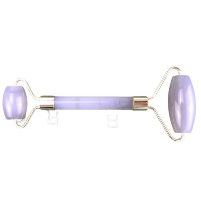 Rouleau d'agate gris pour le massage du visage pour les soins naturels de la peau et l'amincissement du visage