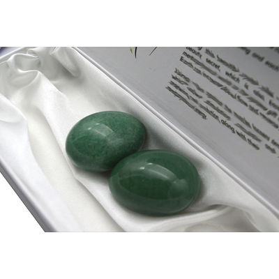Perçage artisanal de trous Nephrite Jade œufs pour Yoni Exercice Yoni Ensemble de 3
