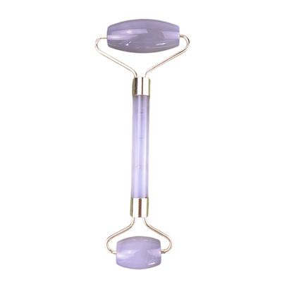 Rouleau d'agate gris pour le massage du visage pour les soins naturels de la peau et l'amincissement du visage