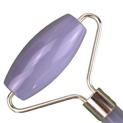 Rouleau d'agate gris pour le massage du visage pour les soins naturels de la peau et l'amincissement du visage