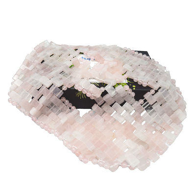 Masque facial poli en pierre précieuse naturelle en jade Masque de sommeil en rose en quartz Anti-vieillissement des yeux à chaud ou à froid à l'aide de pierre