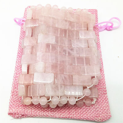OEM Accepté Masque pour les yeux en rose rose quartz Masque de sommeil en jade pierre précieuse naturelle pour l' anti-vieillissement chaud ou froid en 2024