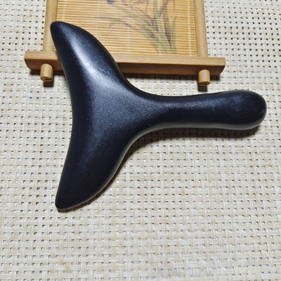 Masseur corporel certifié ISO9001 Plaque de grattage de pierre naturelle Bian Gua Sha pour le massage du dos et le pinceau méridien