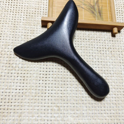 Masseur corporel certifié ISO9001 Plaque de grattage de pierre naturelle Bian Gua Sha pour le massage du dos et le pinceau méridien