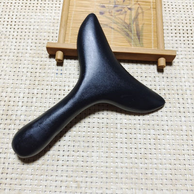 Masseur corporel certifié ISO9001 Plaque de grattage de pierre naturelle Bian Gua Sha pour le massage du dos et le pinceau méridien