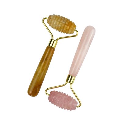 Outil de massage du visage 100% rose naturel quartz Gua Sha rouleau de jade pour les soins de la peau et les outils de massage
