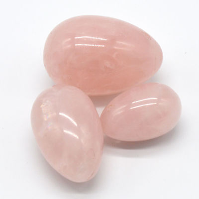 Technique polie Rose Quartz et Jade Yoni Oeufs Top Kegel Choix d' exercice pour les femmes