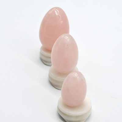 Technique polie Rose Quartz et Jade Yoni Oeufs Top Kegel Choix d' exercice pour les femmes
