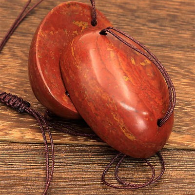 Masque pour les yeux en pierre Bian rouge naturel pour le massage du corps entier Énergie pierre chaude et froide Compresse Oeil outil de soulagement de la fatigue