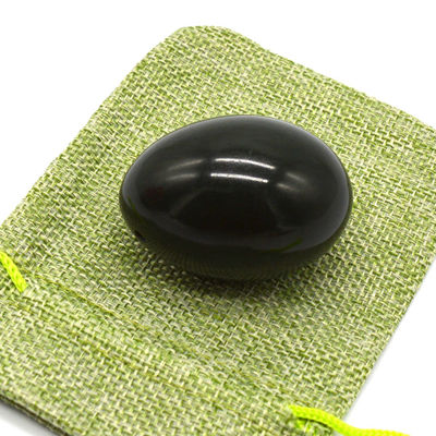 Nephrite en forme d'œuf Kegel Jade œufs pierre précieuse naturelle Yoni œufs 40 * 30mm