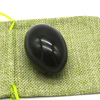 Nephrite en forme d'œuf Kegel Jade œufs pierre précieuse naturelle Yoni œufs 40 * 30mm