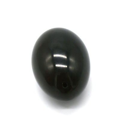 Nephrite en forme d'œuf Kegel Jade œufs pierre précieuse naturelle Yoni œufs 40 * 30mm