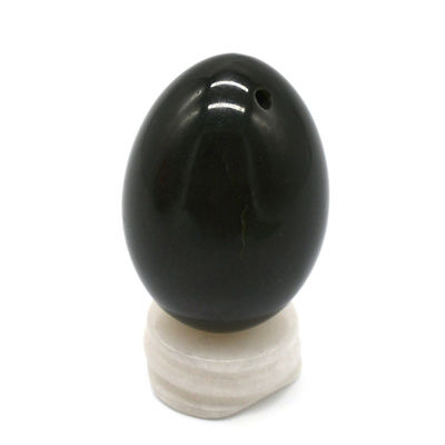 Nephrite en forme d'œuf Kegel Jade œufs pierre précieuse naturelle Yoni œufs 40 * 30mm
