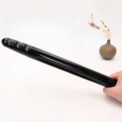 Black Bian Stone Body Massage Wand pour un dragage méridien efficace et une amélioration du drainage lymphatique