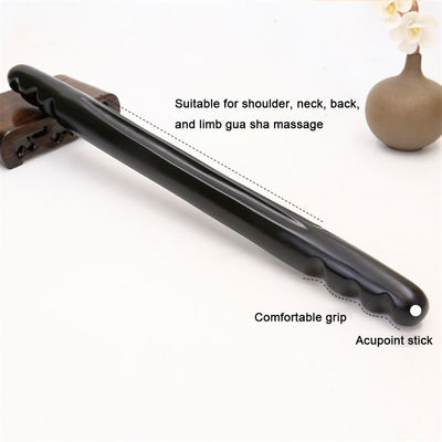 Black Bian Stone Body Massage Wand pour un dragage méridien efficace et une amélioration du drainage lymphatique