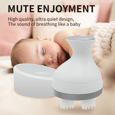 Massageur de tête en céramique 2024 entièrement automatique Mini-massageur sans fil Méridiens Soins de santé Brosse à cheveux Massage de la tête Outil de relaxation