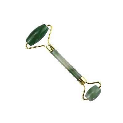Équipement de massage du visage Rouleau vert aventurine Gua Sha Jade Rouleau de pierre Guasha pour masseur du visage