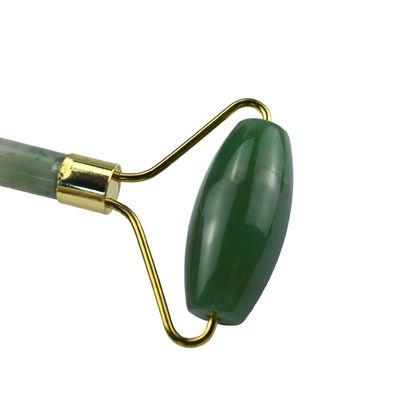 Équipement de massage du visage Rouleau vert aventurine Gua Sha Jade Rouleau de pierre Guasha pour masseur du visage