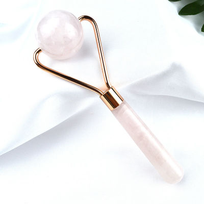 Rouleau de glace à quartz rose pour le visage Guasha 100% cristal naturel Gua Sha massager pour l'outil de beauté rose Massage du visage Cristal rose