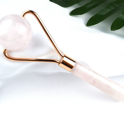 Rouleau de glace à quartz rose pour le visage Guasha 100% cristal naturel Gua Sha massager pour l'outil de beauté rose Massage du visage Cristal rose