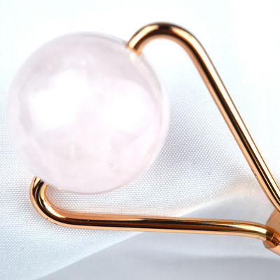 Rouleau de glace à quartz rose pour le visage Guasha 100% cristal naturel Gua Sha massager pour l'outil de beauté rose Massage du visage Cristal rose
