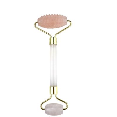 Massage musculaire Masseur facial 2024 Roux naturel Quartz Jade Rouleau Gua Sha Outils avec logo personnalisé