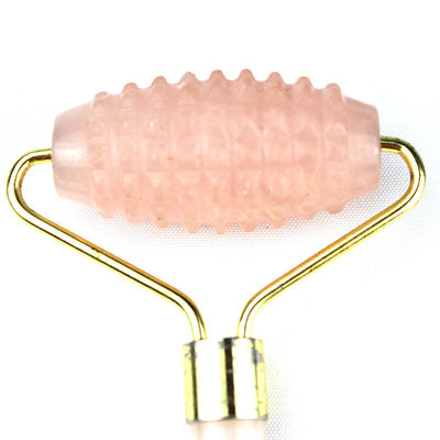 Massage musculaire Masseur facial 2024 Roux naturel Quartz Jade Rouleau Gua Sha Outils avec logo personnalisé