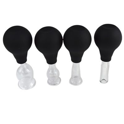 Outils de massage Coupe d'aspiration en verre de silicone pour le visage Élimination des rides Guasha Soins de la peau Spa Salons de beauté Coupe thérapeutique