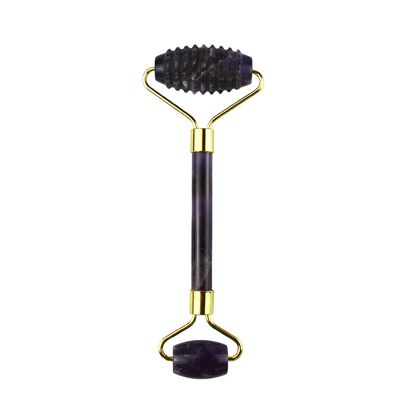 Équipement de massage du visage Améthyste violet Gua Sha Jade Roller pour le cou Roller Guasha Outil de massage personnalisé dans boîte d'emballage
