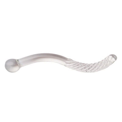 Technique sculptée 250 mm Disque en verre cristallin en baguette de massage pour femmes Yoni Baguette Stick Style Feng Shui Logo personnalisé