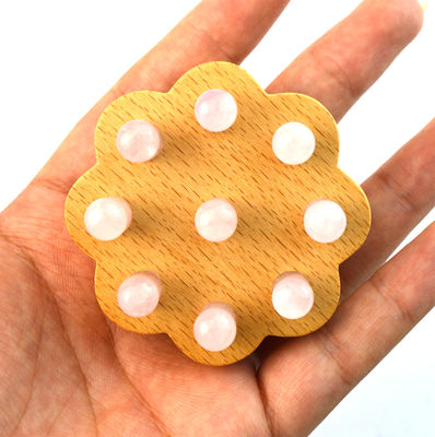 Massage du cuir chevelu à base de quartz rose Peigne de tête soins capillaires Jade Massageur Brosse à cheveux Massage du corps Équipement de massage de la tête relaxante