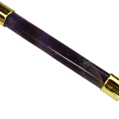 Équipement de massage du visage Améthyste violet Gua Sha Jade Roller pour le cou Roller Guasha Outil de massage personnalisé dans boîte d'emballage