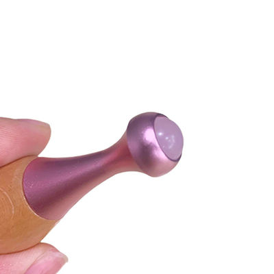 Rouleau de massage en bois à manche de jade, bâton de massage facial Gua Sha et outils de soins oculaires pour favoriser l'absorption de la crème oculaire