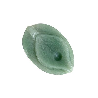 Artisanat de sculpture de vagin de jade vert guérison naturelle Fluorite Spiritualité Reiki Figurine de fleurs pour les femmes