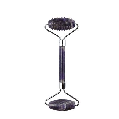 100% de masseurs naturels contre le vieillissement de Guasha sur mesure Améthyste Derma Face Stone Ball