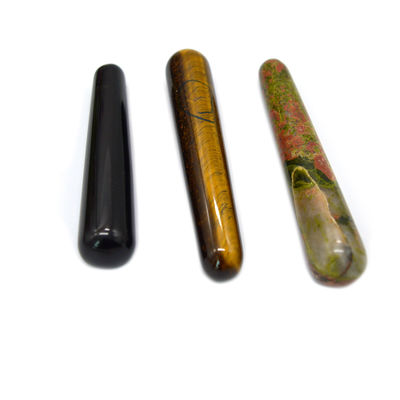 Une baguette Yoni Obsidienne Noire de 10*2cm Votre outil ultime pour la santé et le massage des femmes