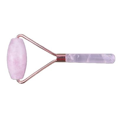 Rouleau de massage pour le visage en quartz rose naturel Rouleau de massage pour le visage en jade pour le visage