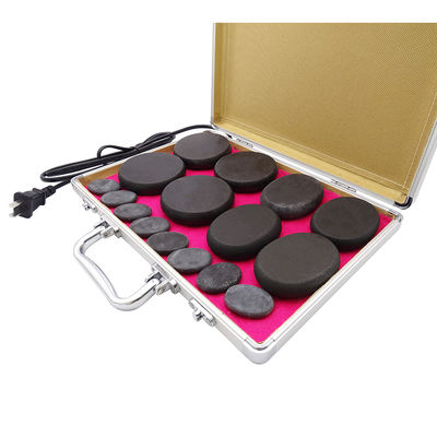 Découvrez les avantages du massage à la pierre chaude avec 36 pierres de massage à la pierre chaude et une boîte de chauffage en aluminium à 220V 110v
