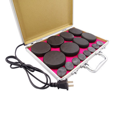 Découvrez les avantages du massage à la pierre chaude avec 36 pierres de massage à la pierre chaude et une boîte de chauffage en aluminium à 220V 110v