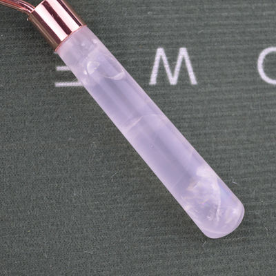 Massageur facial 2024 populaire Natural Rose Quartz Facial Roller 100% Natural Crystal Massager Pour le Massage Facial Produits de Massage des Yeux Oeil Outils de beauté