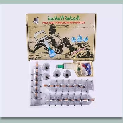 Kit de thérapie sous vide et en coupe Ventouse jetable Hijama Set de coupe 24 pièces 39*27*8cm 80*42*56.5cm 20 boîtes par boîte