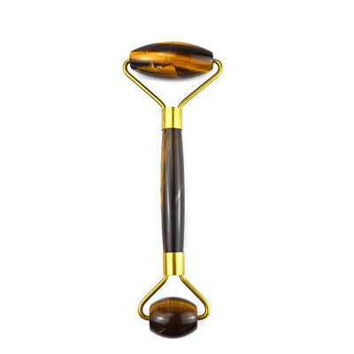 Outil de massage musculaire 2024 Tiger Eye Stone Facial Jade Roller Guasha pour le visage Oeil Cou Gua Sha Massage Outils de beauté de la peau