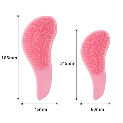 2 tailles Peigne de massage de la tête de couleur pure Anti-statique Brosses de soins capillaires Détaillez la douche Peigne de massage du cuir chevelu Peigne de massage