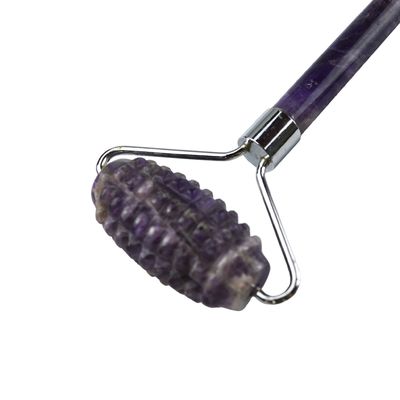 Produit de tendance du massage musculaire 2024 Améthyste naturel Roller facial Guasha 100% Massageur en jade naturel Pour les produits de massage facial Outils de beauté