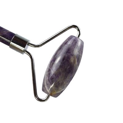 Produit de tendance du massage musculaire 2024 Améthyste naturel Roller facial Guasha 100% Massageur en jade naturel Pour les produits de massage facial Outils de beauté