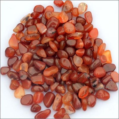 Agate rouge cristallin naturel poli Carnélien pierres de gravier pour le Feng Shui