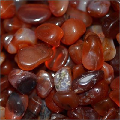 Agate rouge cristallin naturel poli Carnélien pierres de gravier pour le Feng Shui